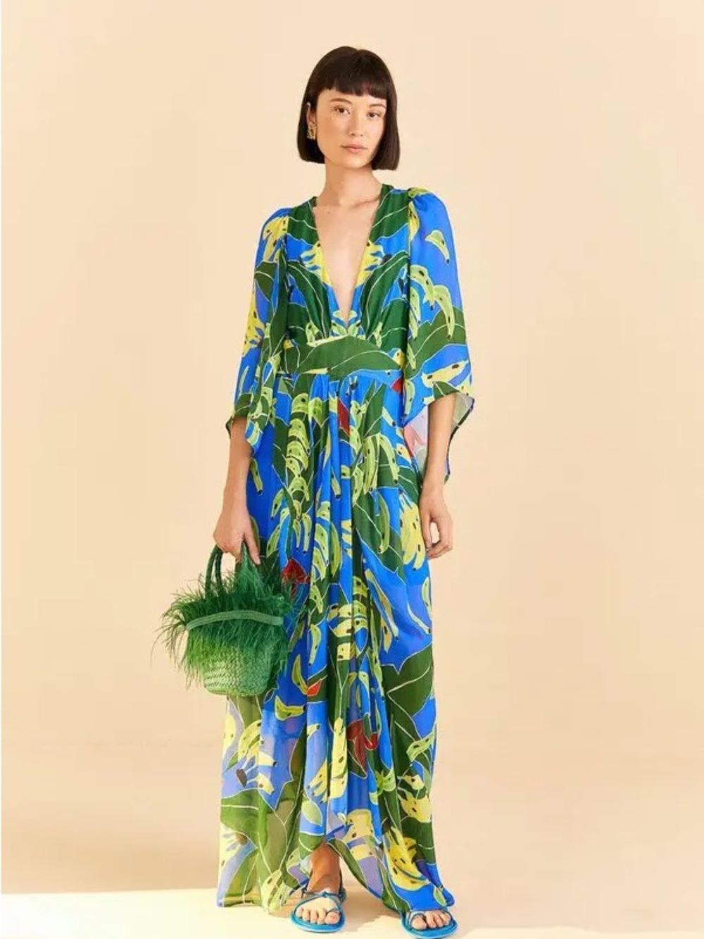 Farm Rio Tropical Print Midi/Maxi